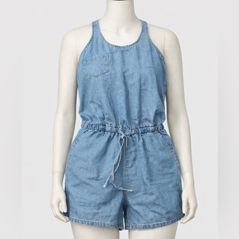 Bluenotes Light Blue Denim Romper